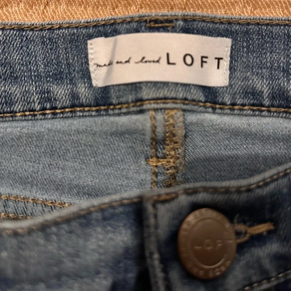 LOFT Skinny Jeans with Embroidered Hem - Picture 6 of 6